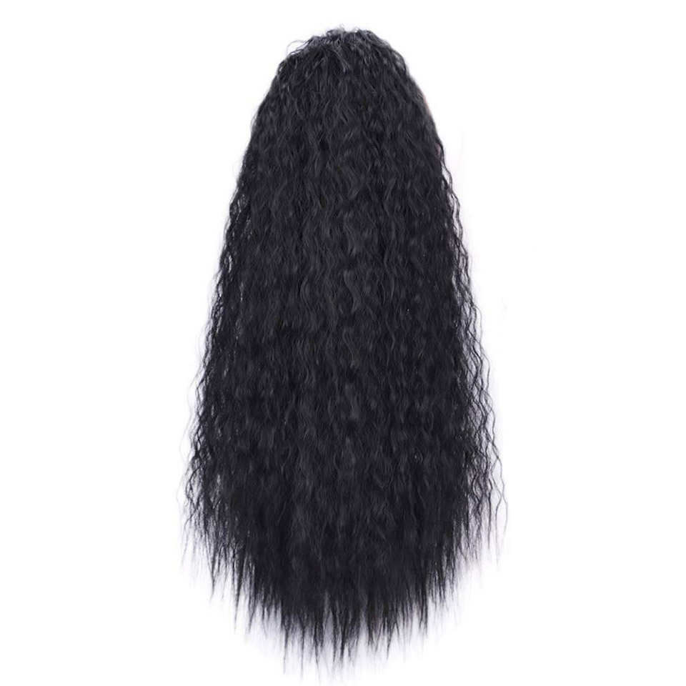 2020 New Arrival Brazilian Straight/Kinky Curly Human Hair Drawstring Ponytail With Clips in For Black Women