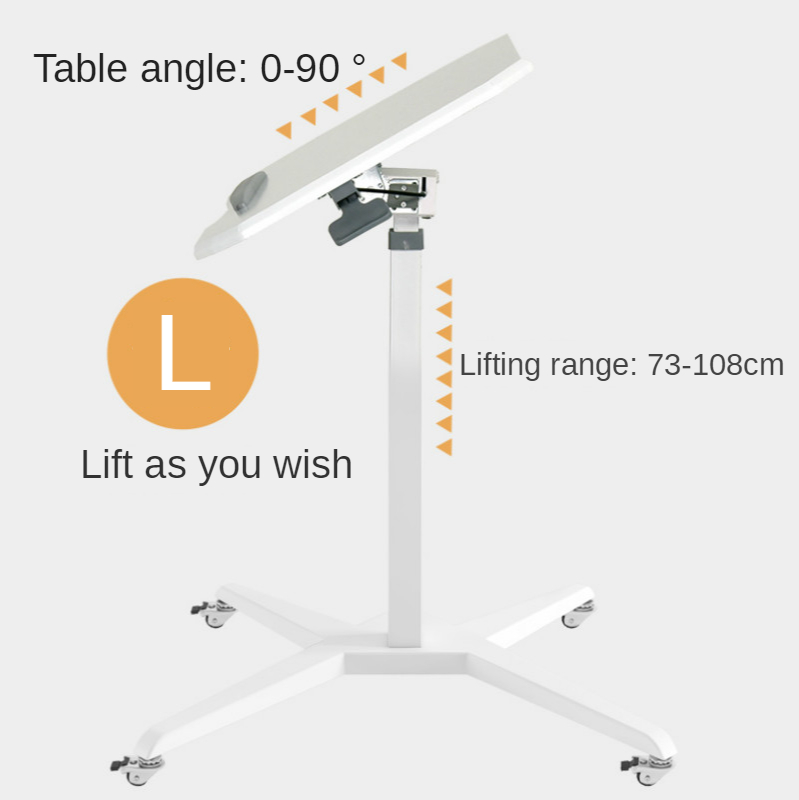 ปรับความสูง Cmputer Stand Table Mobile Lifting Desk