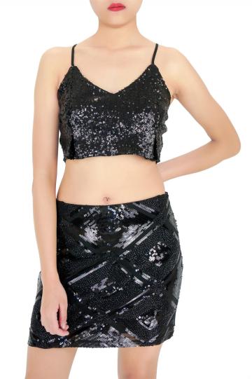 Let's Go Party Sequin Skirt