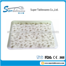 17" melamine square serving tray with custom design printing