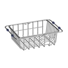 Expandable sink above drainage basket kitchen stainless steel dish drying rack metal wire dish rack Drainer Basket