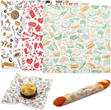 Wax Paper Sheets - 12"x12" Grease Resistant Sandwich Wrapping & Food Liners