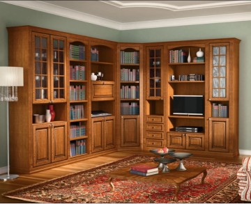 Antique Solid Ash Wood Bookcase