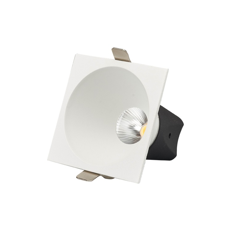 Nouveau design blanc / noir LED COB Downlight Trimless Downlight 15W pour l'hôtel Wall Washer