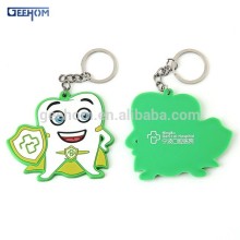 promotional 3d rubber tooth shape keychain