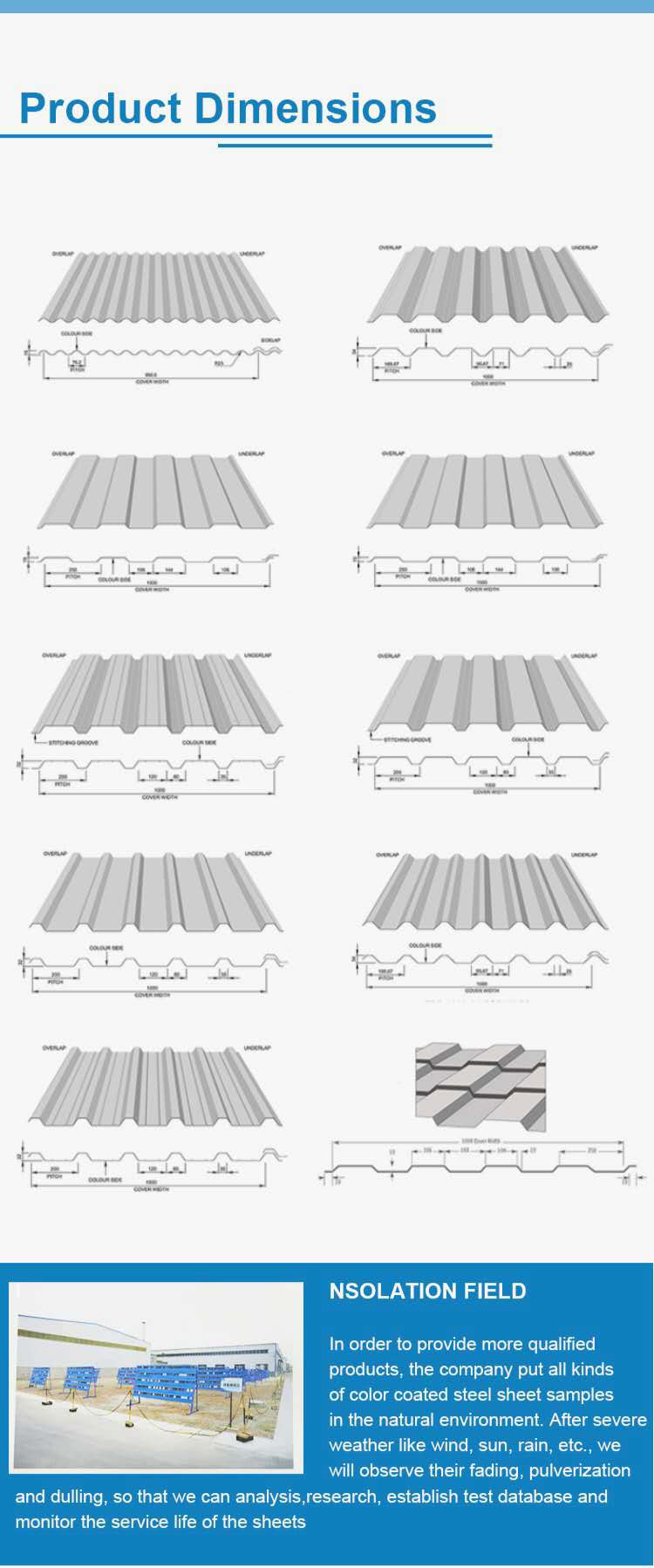 Hot selling color coated corrugated sheet steel sheets roof tiles roof sheets