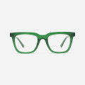 Square facade Acetate Unisex Optical Frames