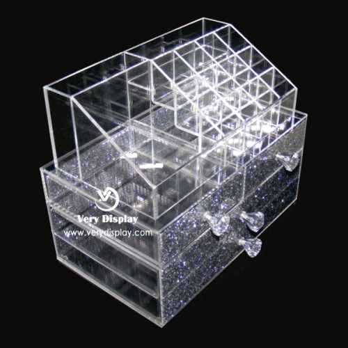 Customized makeup cosmetics clear acrylic organizer