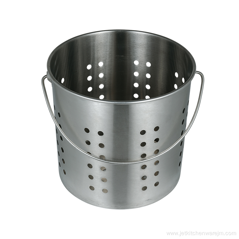 Oblique Style Stainless Steel Strainer Bucket