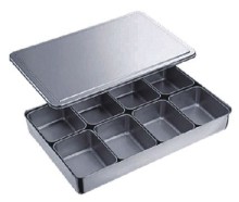 8-Condiment box, Japanese style, s/s