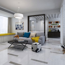 Nice marble flooring white carrera tile