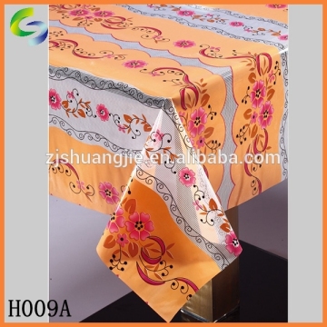 Transparent plastic tablecloth for restaurant