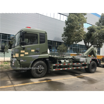 Camion à ordures à bras crochet Dongfeng pour ramasser les déchets