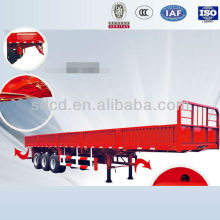 hot sale tri-axle drop side semi trailer with high loading