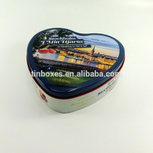 Custom High Quality Heart-Shaped Chocolate Tin Candy Tin Box Gift Tin Can