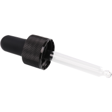 silicone teat matte black plastic closure dropper