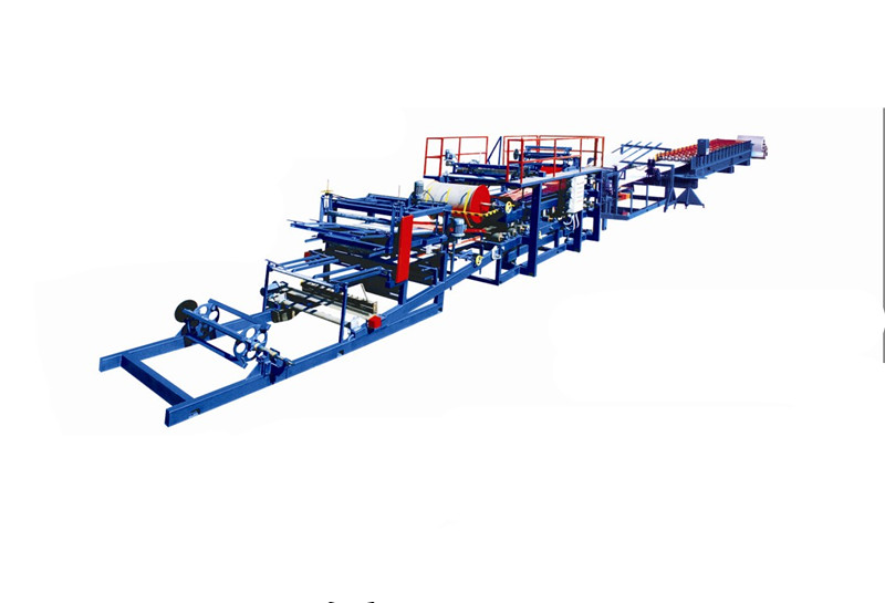 pu sandwich panel roll forming machine light wall panel production line