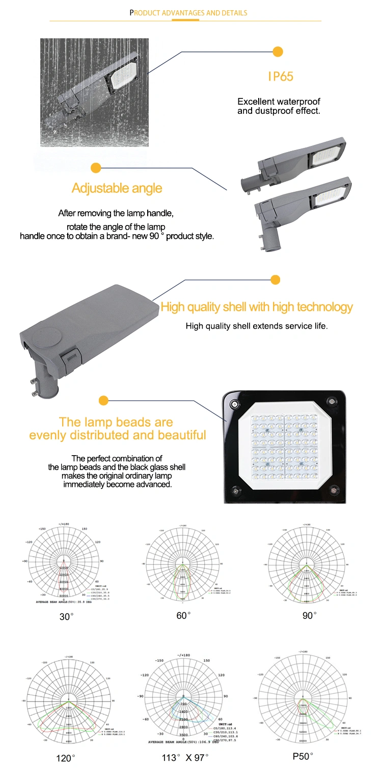 25W Bright Outdoor CE Waterproof LED Street Lights