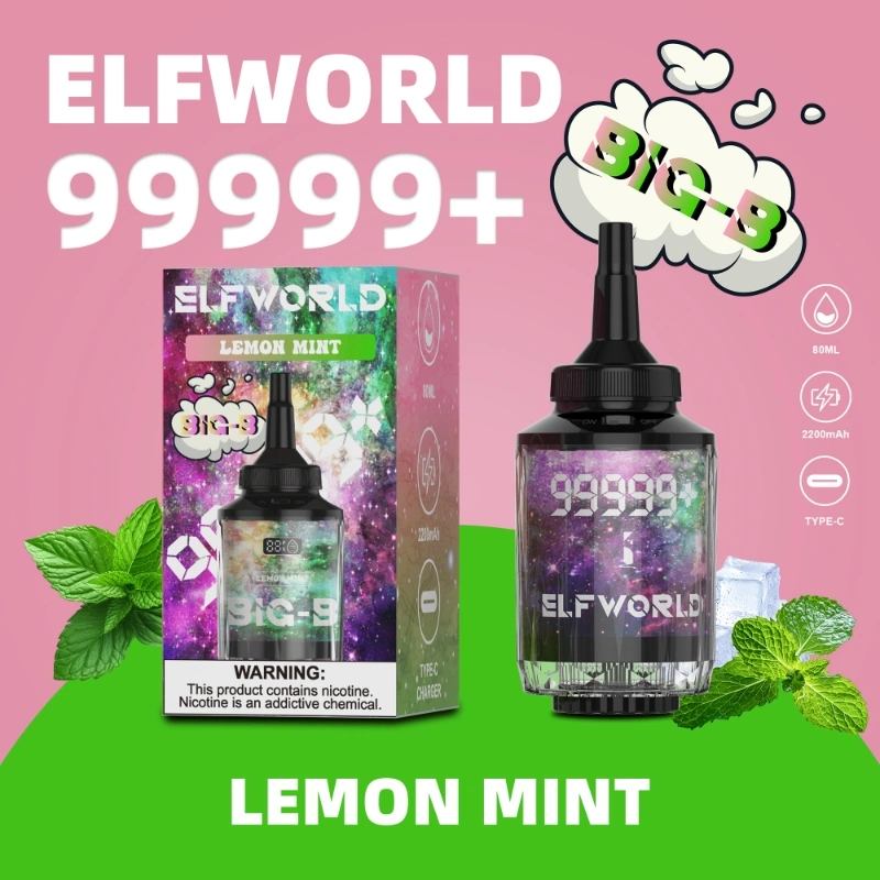 Elfworld Big-B 99999+ Puffs VAPE POLAND WHOLESAALE Fabrikant fan Sina