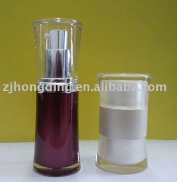 acrylic cream jar and lotion bottle