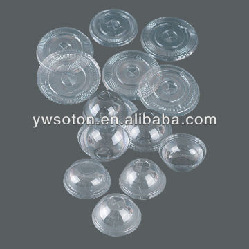 PET dome lids and flat lids plastic lids
