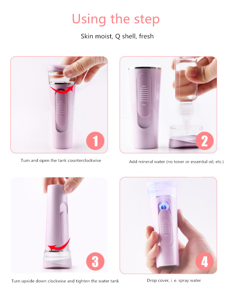 Mini personal use Nano spray water replenishment beauty instrument