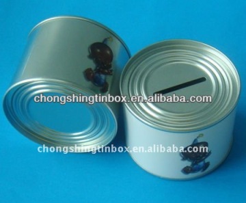 Round tin storage box