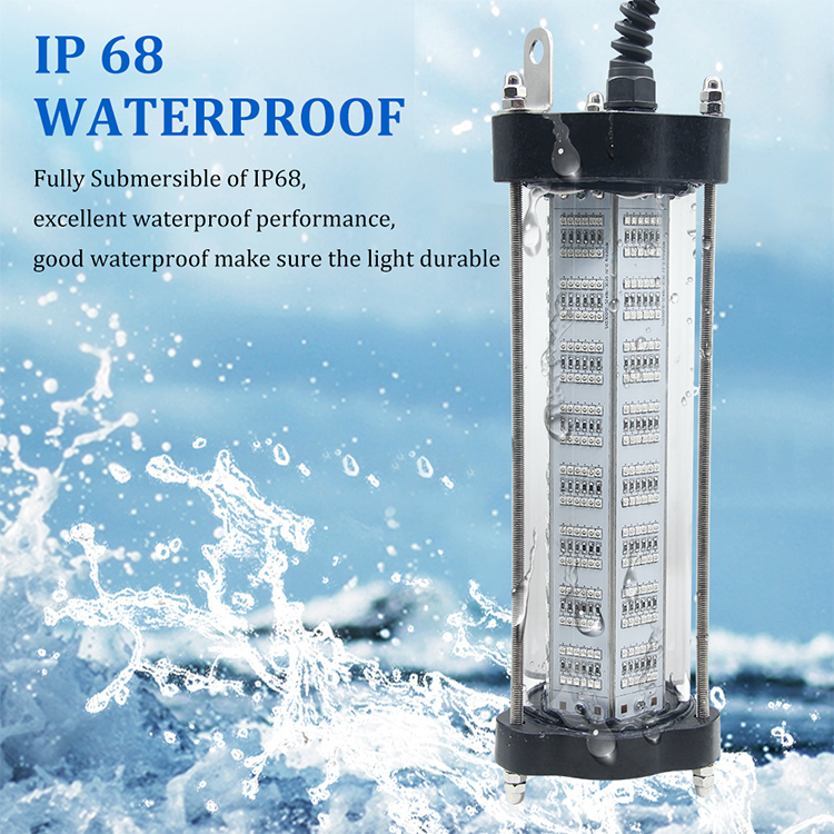 75000LM green fishing light high brightness led fishing light underwater 1000W 30watt free sample