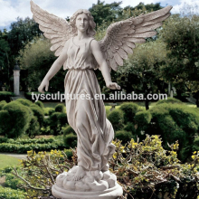 Famous concrete stone angel of patience marble young girl angel statue