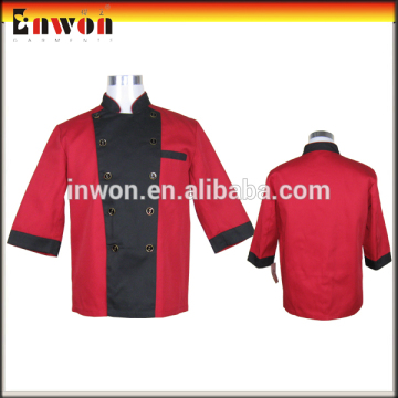 Fashion designer women poly cotton chef jacket for restaurant