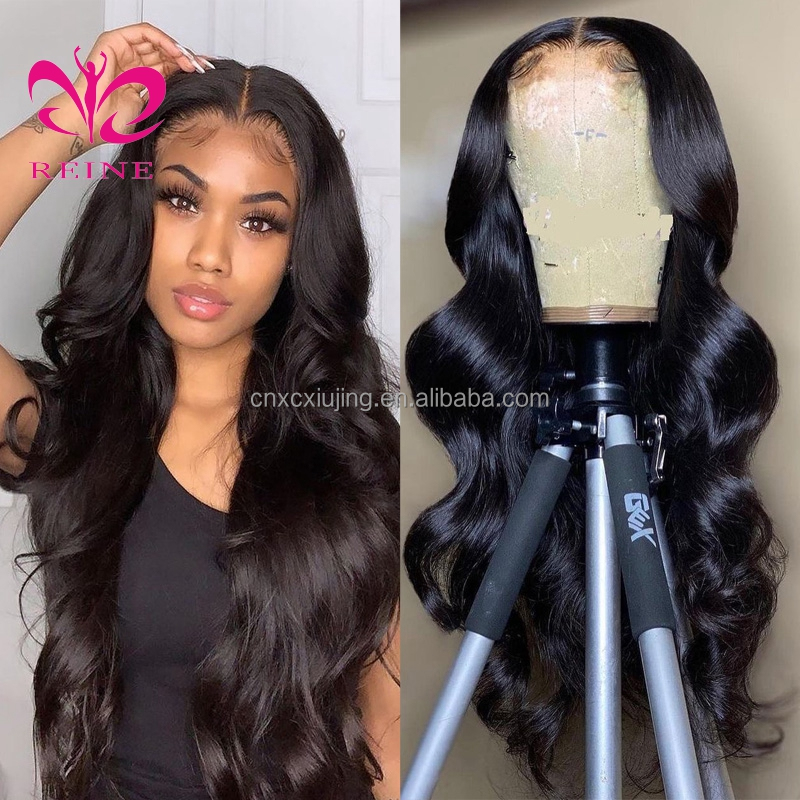 REINE Wholesale Hair Wigs Human Lace Front Closure Body Wave Full Virgin Brazilian Cuticle Aligned Lace Closure Human Hair Wig