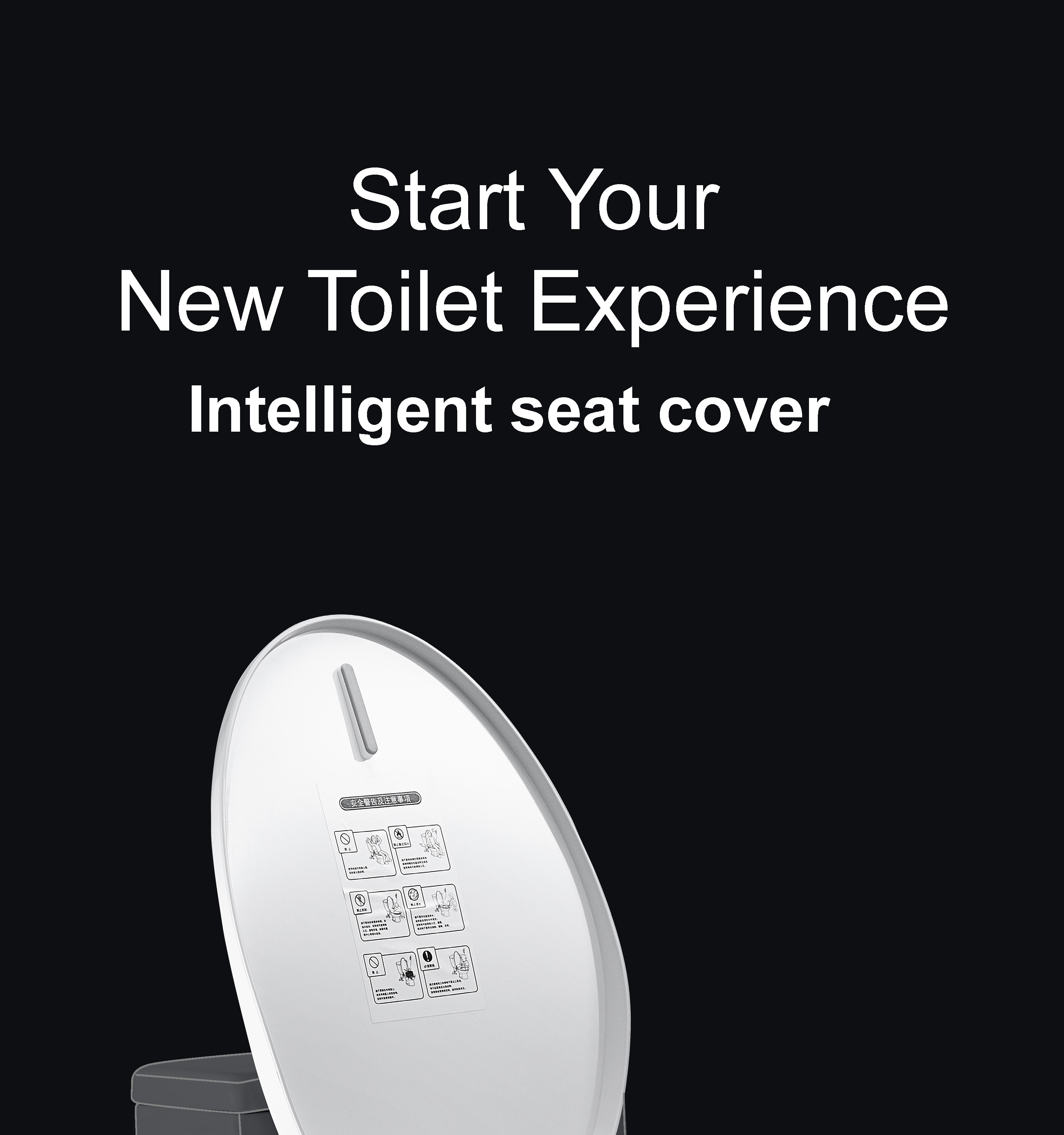 TE001 IKAHE electric smart toilet bidet bathroom sanitary ware intelligent smart bidet