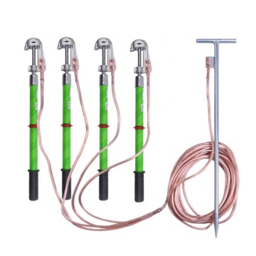 High Voltage Grounding Rods with Earthing Clamp