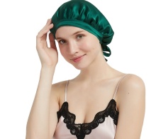 Silk Hair Bonnet for Women - Sleep Hat & Hair Wrap Cap