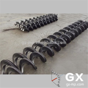 continuous auger flighting