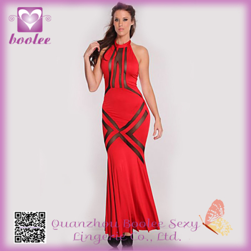 Attractive price high quality sexy red bandage dress