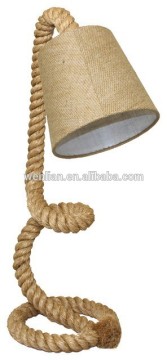 Rope table lamp vintage lighting