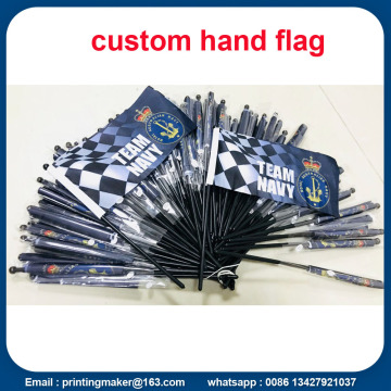 Custom Hand Held Waving Flags with Flagpole