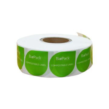 Autocollant de cellophane compostable / biodégradable