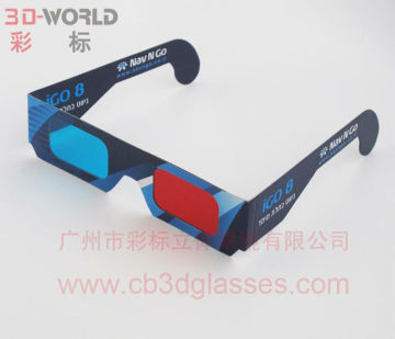 Paper folding 3d red blue glasses for 3d images