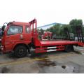 Diesel 4x2 2t dropside truk van flat-red flat-flat