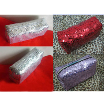 Paillette Fabric Cosmetic Bag