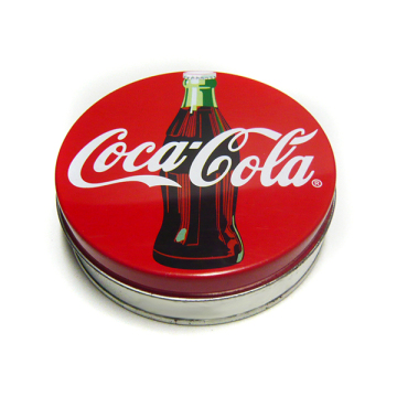 Round Metal Coaster Gift Tin Box