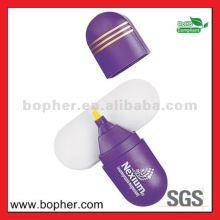 cheap plastic retractable highlighter