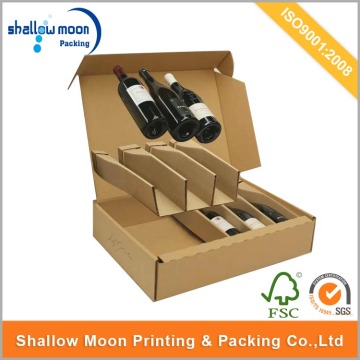 wholesale separate wine gift paper packaging box