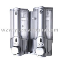 Paint Plastic Double Manual Soap Dispenser