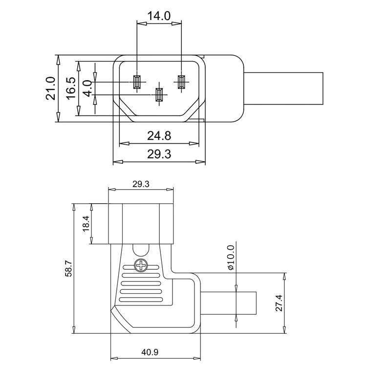 Wholesale Cheap JEC JA-2233-2 AC Power Assembly EU Plug Adapter Plugs Adaptor