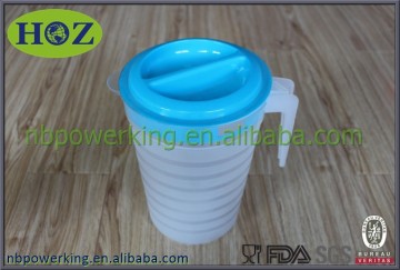 BPA Free 3L clear plastic juice measuring pitcher plastic water pitcher