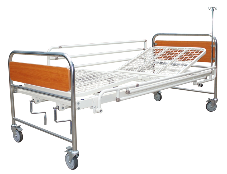 Hospital Bed with Two Cranks for Elderly