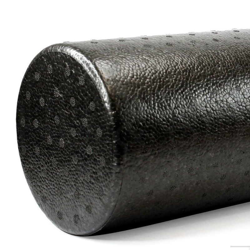 45cm ketumpatan tinggi EPP bulat roller buih hitam untuk latihan belakang